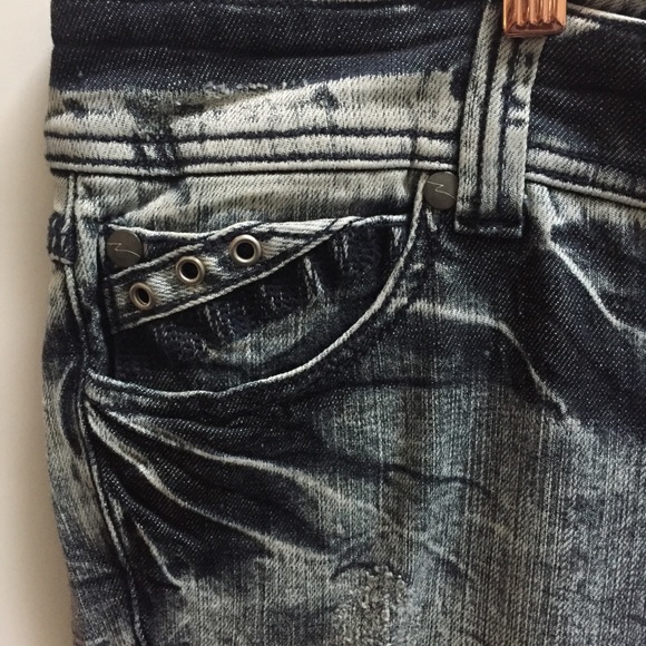 New Z. Cavaricci RocKeR Torrid Jeans plus size 18 acid wash black pants - Picture 3 of 5